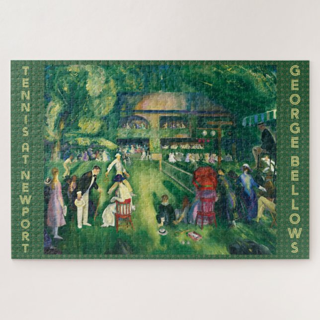 Tennis at Newport: George Bellows Jigsaw Puzzle (Horizontal)