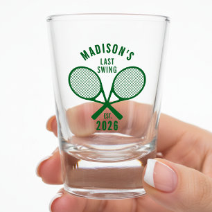 Tennis Bachelorette Party Last Swing Before Ring Shot Glass