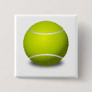 Tennis Ball 15 Cm Square Badge