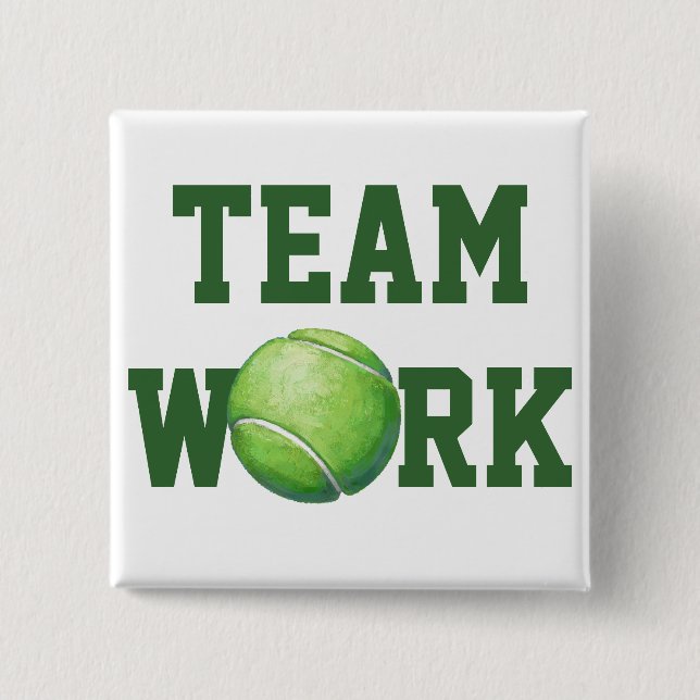 Tennis Ball 15 Cm Square Badge (Front)
