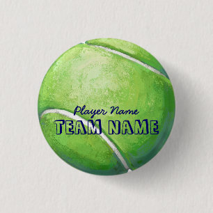 Tennis Ball 3 Cm Round Badge