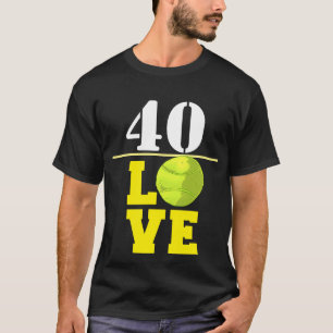 Tennis Ball 40th Birthday with love  T-Shirt