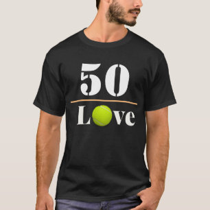 Tennis Ball 50th Birthday with love  T-Shirt