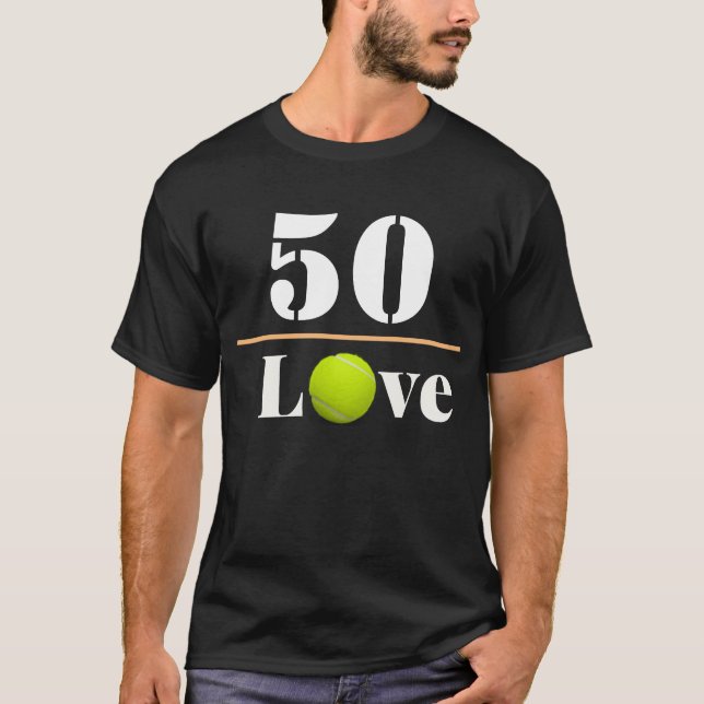 Tennis Ball 50th Birthday with love  T-Shirt (Front)