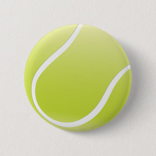 tennis ball 6 cm round badge