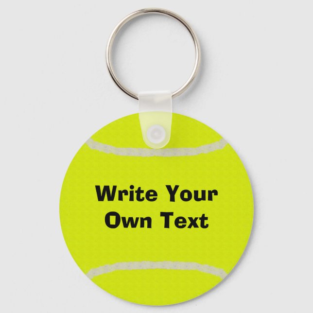 Tennis Ball - Advertise Your Club! Key Ring (Front)