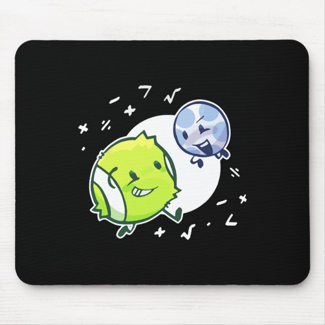Tennis Ball And Golf Ball Duo Math  Mouse Pad (Front)
