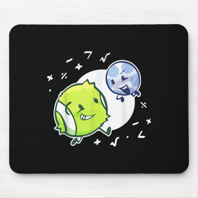 Tennis Ball And Golf Ball Duo Math T-shirt.png  Mouse Pad (Front)