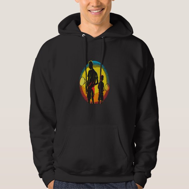 Tennis Ball And Tennis Racket Apparel Pop Father A Hoodie (Front)