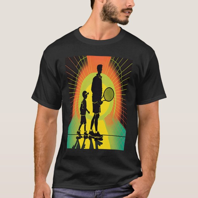 Tennis Ball And Tennis Racket Apparel Pop Father A T-Shirt (Front)