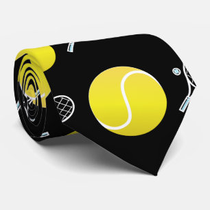 Tennis Ball Athletic Pattern Sport Coach Father's Tie