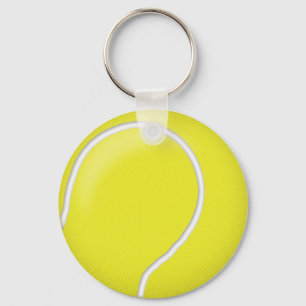 Tennis ball ball keychain