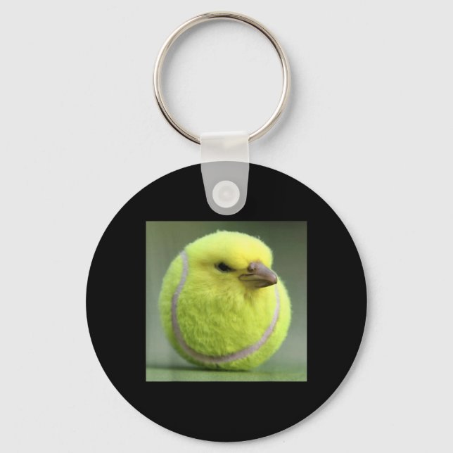 Tennis Ball Bird Key Ring (Front)