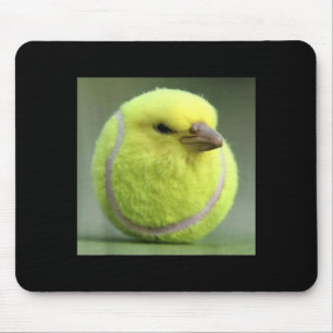 Tennis Ball Bird Mouse Pad