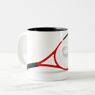 Tennis ball Black 11 oz Two-Tone Mug