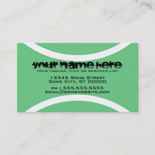 tennis ball business card