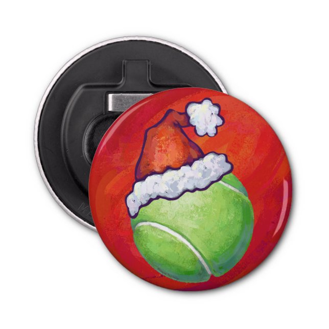 Tennis Ball Christmas Bottle Opener (Front)