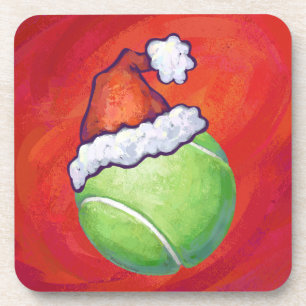 Tennis Ball Christmas Coaster