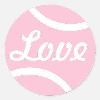 Tennis Ball Classic Round Sticker