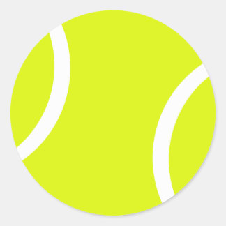 Tennis Ball Classic Round Sticker
