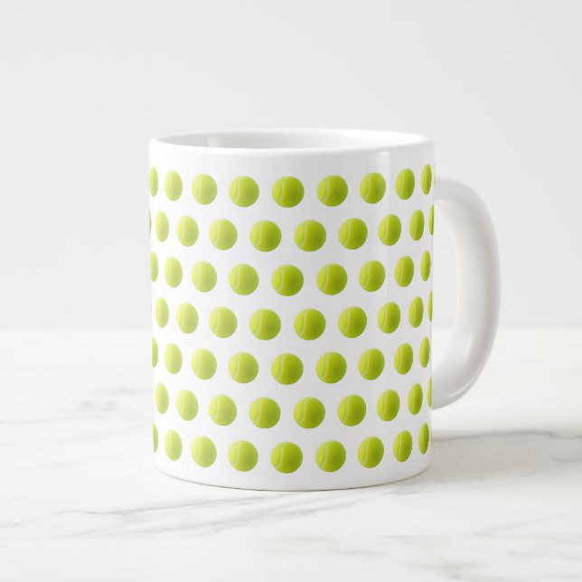 Tennis Ball Coffee Mug (Front Right)