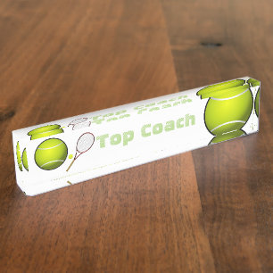 tennis ball court game team player tournament nameplate