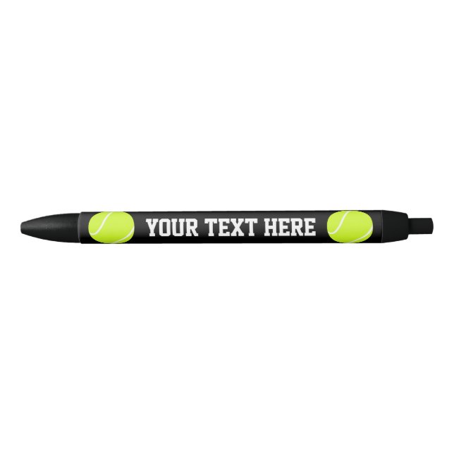 Tennis Ball Custom Team Name or Text Coach's Pens (Front)