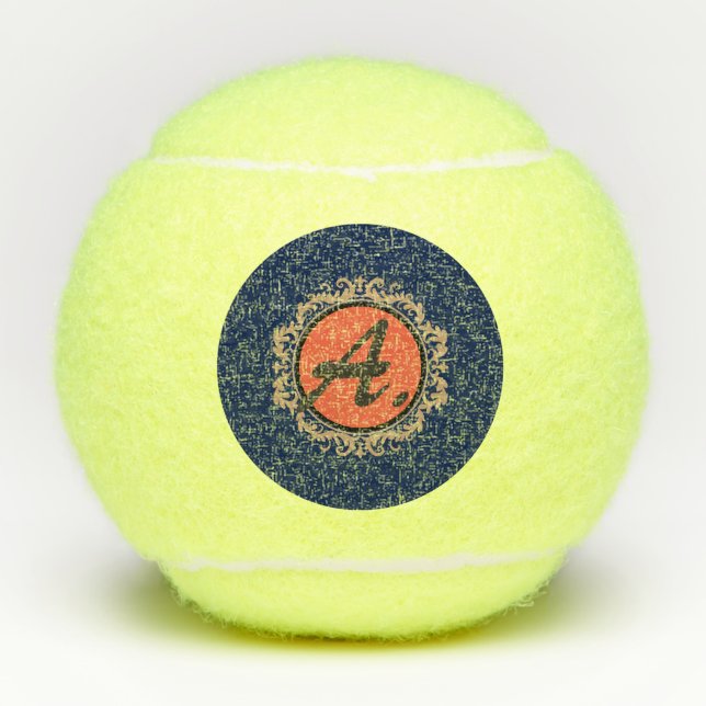 Tennis Ball CUSTOMIZABLE INITIAL (Front)