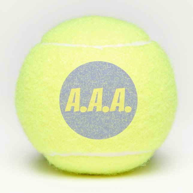 Tennis Ball CUSTOMIZABLE initials (Front)