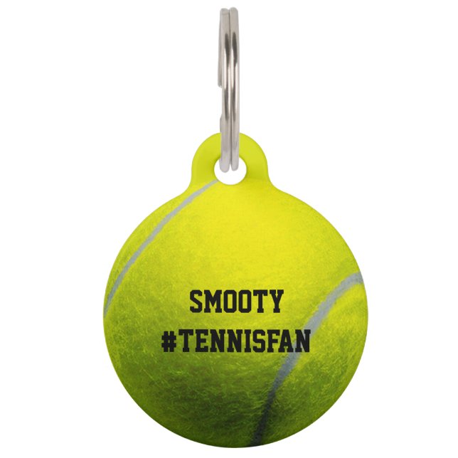 Tennis ball cute pet pet tag (Front)