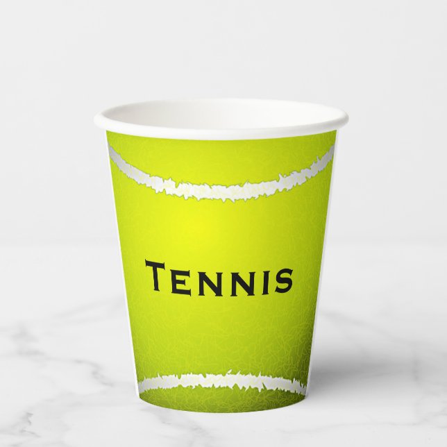 Tennis Ball Design Paper Cup (Front)