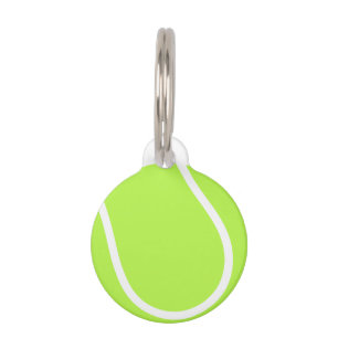 Tennis Ball Design Pet ID Tag