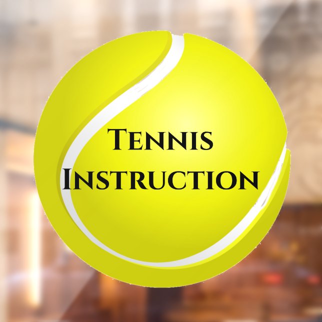 Tennis Ball Design Window Cling (Sheet 2)