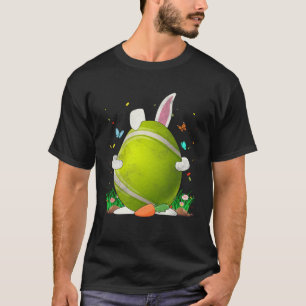 Tennis Ball Egg Bunny Ears Happy Easter Day Men Bo T-Shirt