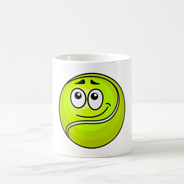 Tennis Ball Face Coffee Mug (Creator Uploaded)