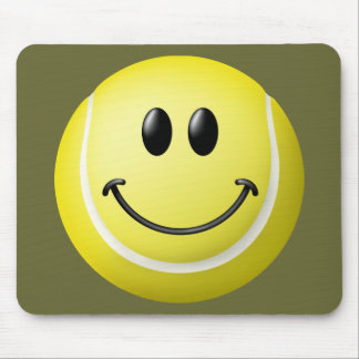 Tennis Ball Face Mouse Pad