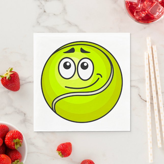 Tennis Ball Face Napkin (Creator Uploaded)