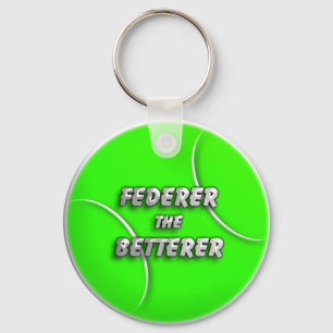 Tennis Ball - Federer the Betterer Key Ring