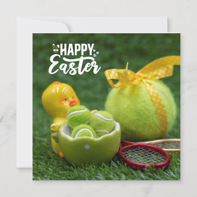 Tennis ball for Easter Holiday in egg shell (Front)