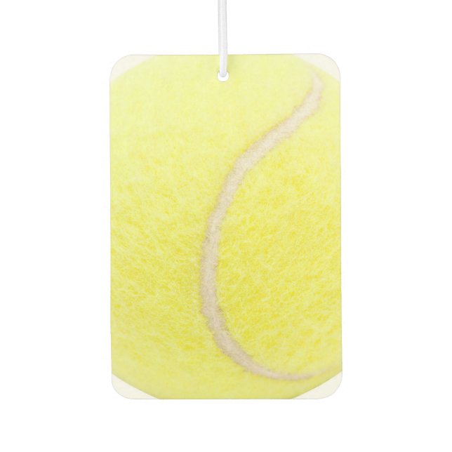 Tennis Ball Heart Car Air Freshener (Front)