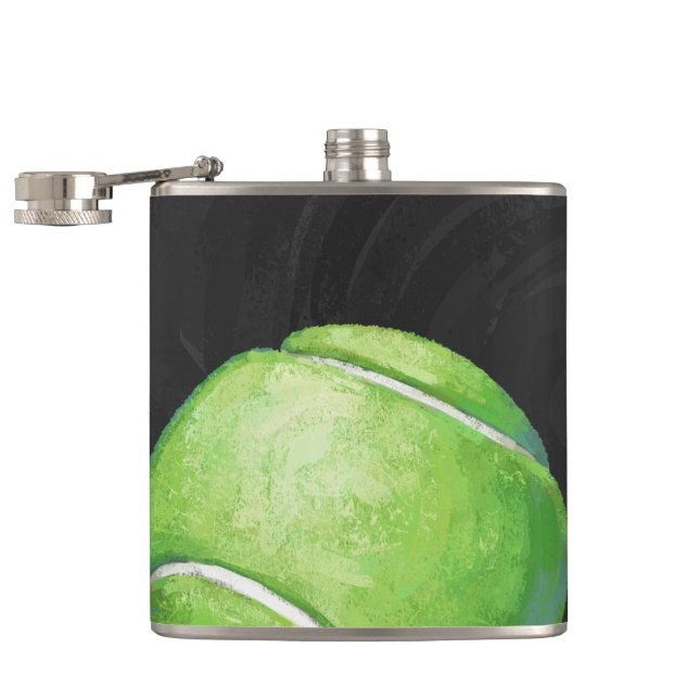 Tennis Ball Hip Flask (Opened)