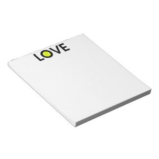 Tennis Ball LOVE Notepad