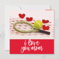 Tennis ball love you Mum for Mother
