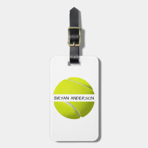 Tennis Ball Luggage Tag