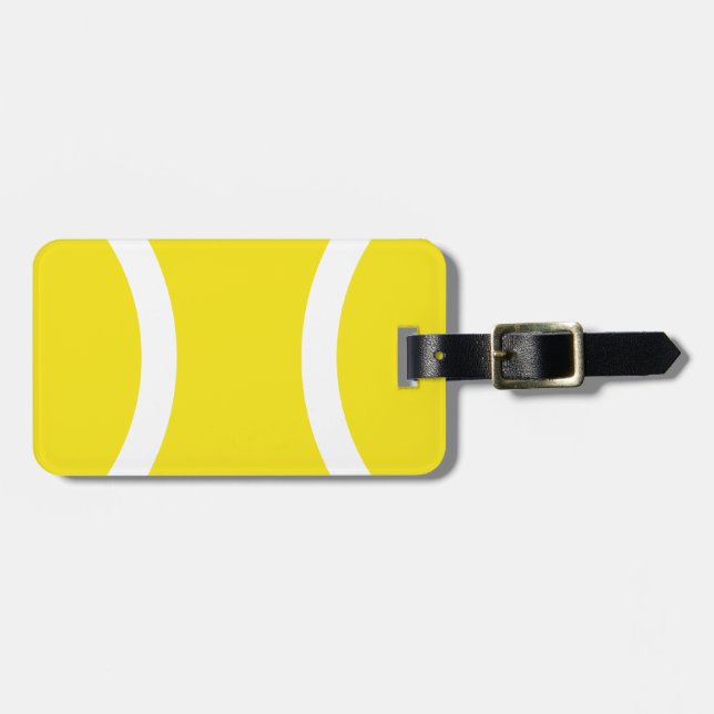 Tennis ball luggage tag (Front Horizontal)