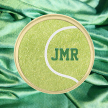 Tennis Ball Monogram Initials