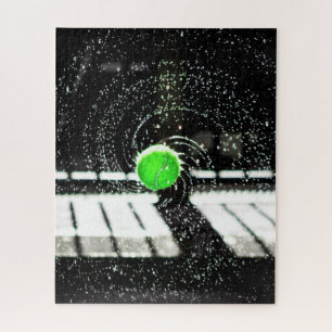 Tennis Ball Net Water Spiral Art Jigsaw Puzzle