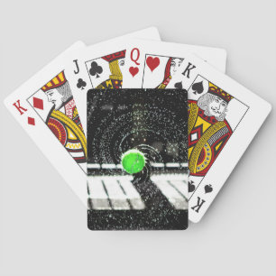Tennis Ball Net Water Spiral Art Playing Cards