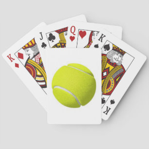 Tennis Ball on a Playing Card Deck