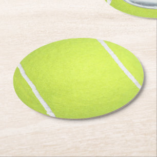 Tennis Ball Paper Coasters